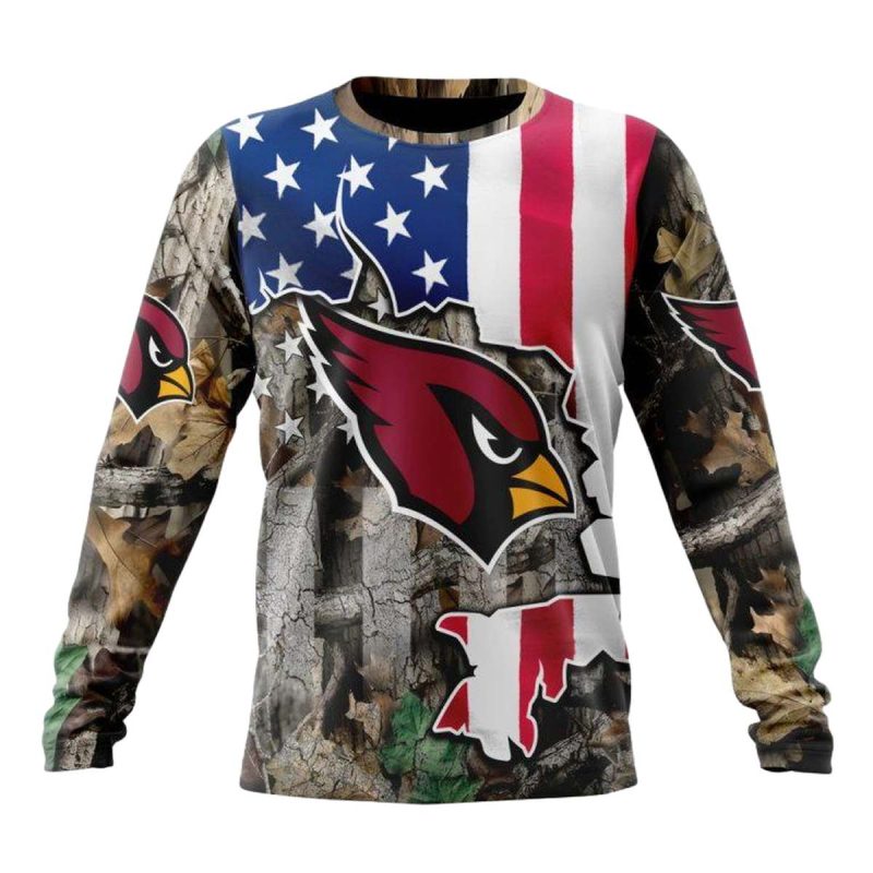 Personalized Arizona Cardinals Usa Flag Camo Realtree Aop Sweatshirt 1