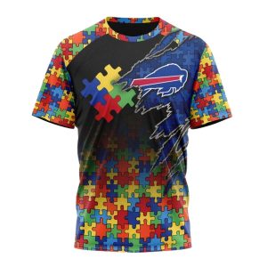 Personalized Buffalo Bills Autism Awareness Design AOP T-Shirt