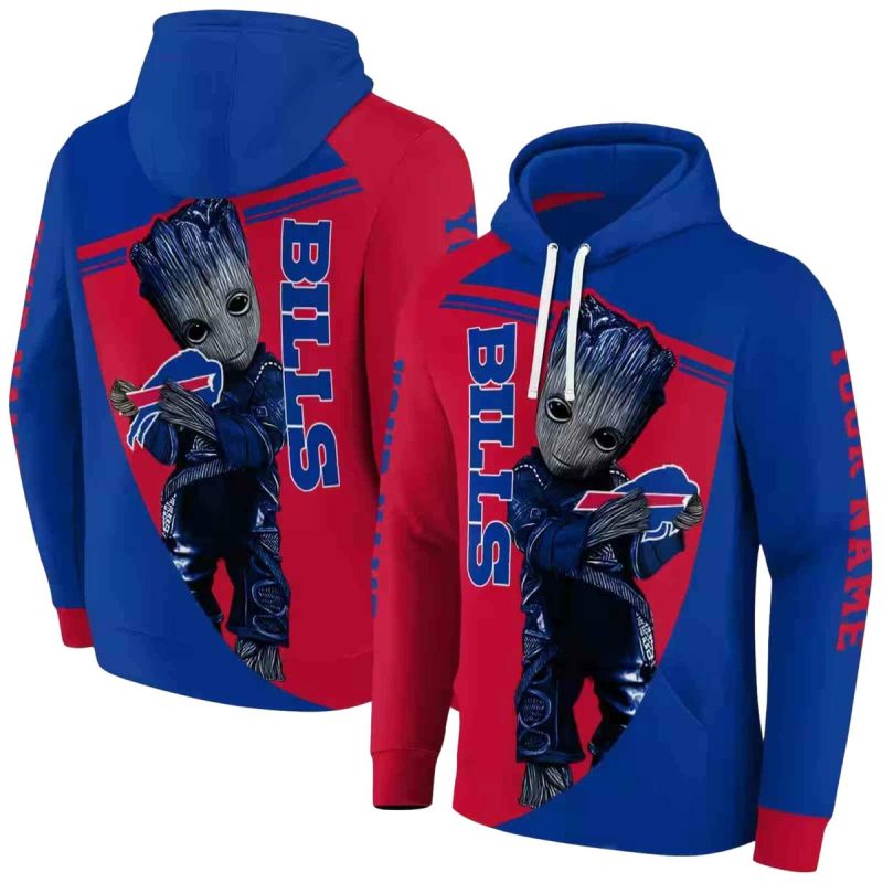 Personalized Buffalo Bills Baby Groot Blue Aop Hoodie 1