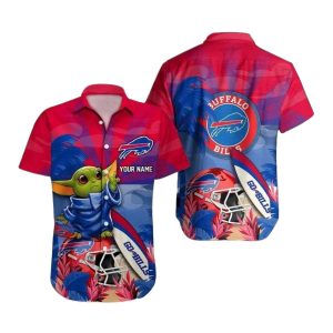 Personalized Buffalo Bills Baby Yoda Hawaiian Shirt