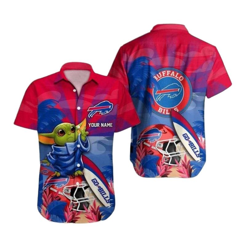 Personalized Buffalo Bills Baby Yoda Hawaiian Shirt 1