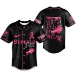 Personalized Buffalo Bills Breast Cancer Together We Fight Black Baseball Jersey