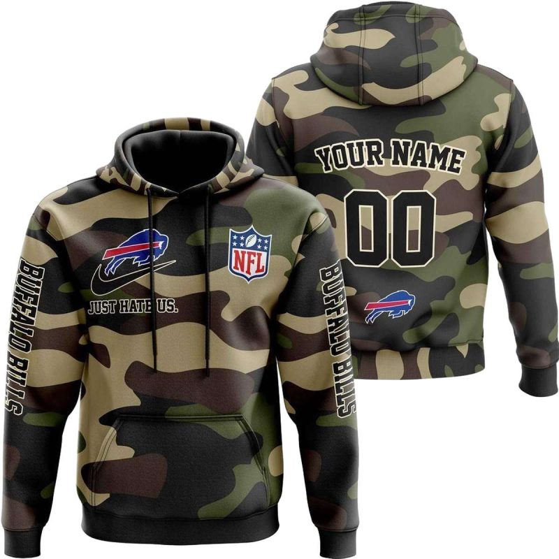 Personalized Buffalo Bills Camo Style Veteran Day Aop Hoodie 1