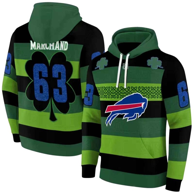 Personalized Buffalo Bills Celtic Patterns Green Aop Hoodie 1