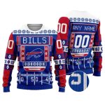 Personalized Buffalo Bills Characters Pattern Ugly Sweater