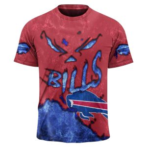Personalized Buffalo Bills Devil Eyes Gift For Fans AOP T-Shirt