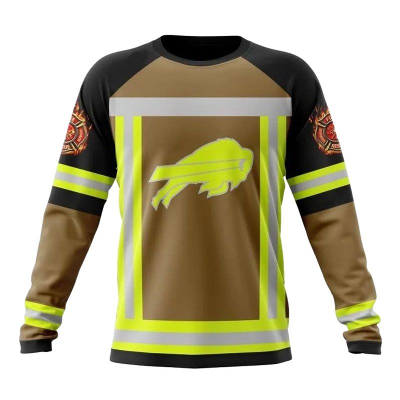 Personalized Buffalo Bills Firefighter Uniform Aop Sweatshirt 1