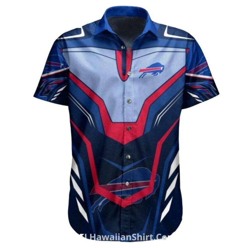 Personalized Buffalo Bills Futuristic Armor Style Hawaiian Shirt 1