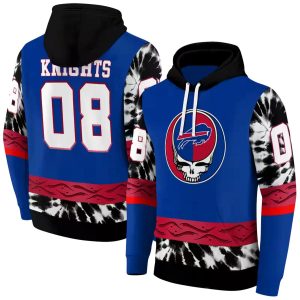 Personalized Buffalo Bills Grateful Vibes Blue AOP Hoodie