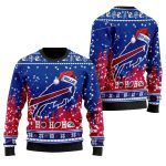 Personalized Buffalo Bills Ho Ho Ho Touchdown Ugly Sweater