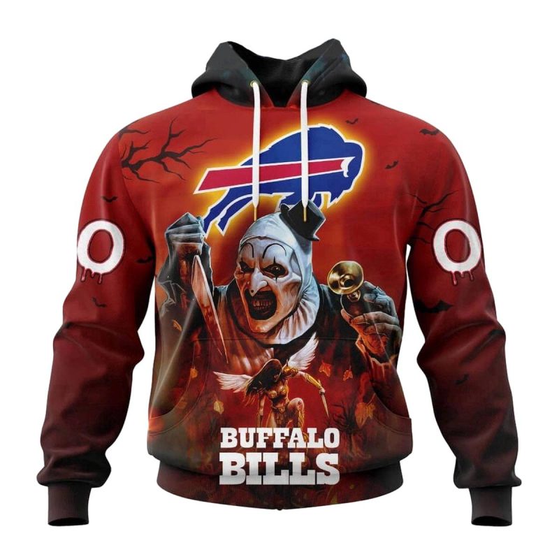Personalized Buffalo Bills Horror Terrifier Ghoulish Halloween Day Aop Hoodie 1