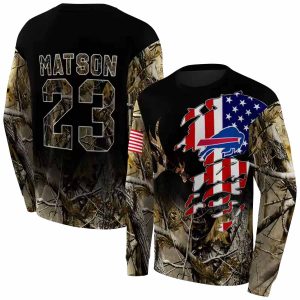 Personalized Buffalo Bills Hunting Camo AOP Sweatshirt