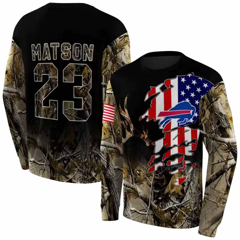 Personalized Buffalo Bills Hunting Camo Aop Sweatshirt 1