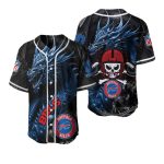 Personalized Buffalo Bills Logo And Dragon Motorcyclist Baseball Jersey