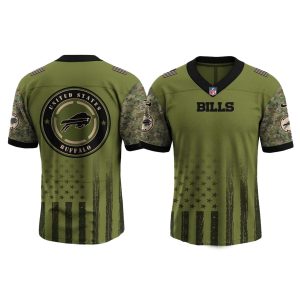Personalized Buffalo Bills Logo And Independence Day Baseball Jersey