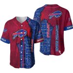 Personalized Buffalo Bills Logo And Jesus Baseball Jersey