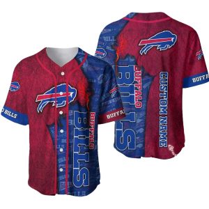 Personalized Buffalo Bills Logo And Jesus Baseball Jersey