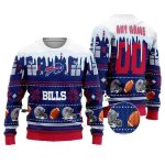 Personalized Buffalo Bills Logo And Snow Pattern Ugly Sweater
