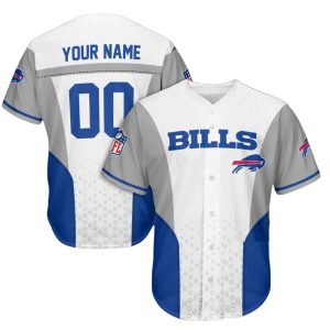 Personalized Buffalo Bills Logo In My Heart Baseball Jersey