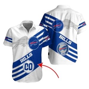 Personalized Buffalo Bills Logo Inside Me White And Blue Hawaiian Shirt
