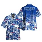 Personalized Buffalo Bills Logo Palm Leaf Hawaiian Shirt