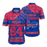 Personalized Buffalo Bills Logo Vintage Red And Blue Pattern Hawaiian Shirt