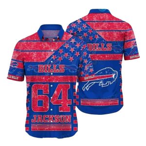 Personalized Buffalo Bills Logo Vintage Red And Blue Pattern Hawaiian Shirt