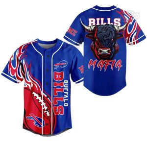 Personalized Buffalo Bills Mafia Baseball Jersey