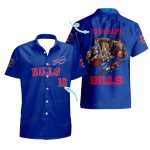 Personalized Buffalo Bills Mascot Blue Pattern Hawaiian Shirt