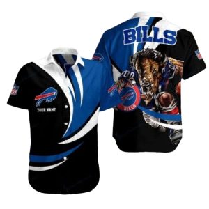 Personalized Buffalo Bills Mascot Montage Hawaiian Shirt