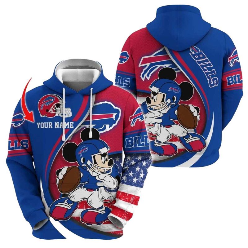Personalized Buffalo Bills Mickey Player Aop Hoodie 1