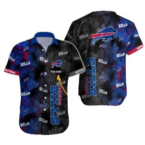 Personalized Buffalo Bills Midnight Tropics Hawaiian Shirt