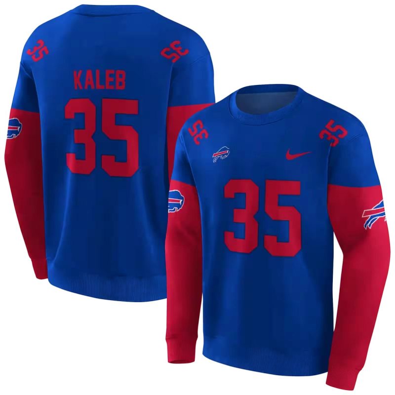 Personalized Buffalo Bills Minimal Design Blue Aop Sweatshirt 1