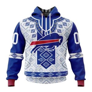 Personalized Buffalo Bills Native Pattern AOP Hoodie