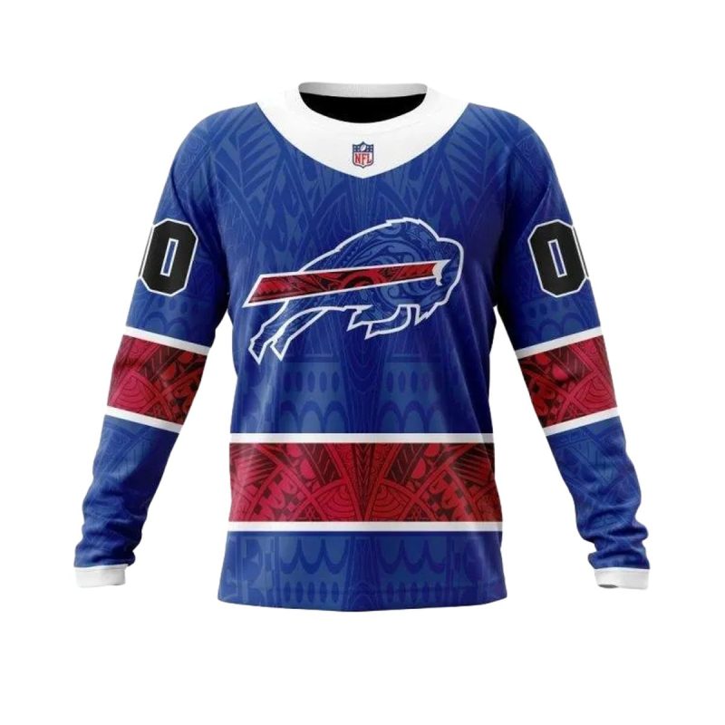Personalized Buffalo Bills Native With Samoa Culture Aop Sweatshirt 1