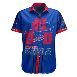 Personalized Buffalo Bills No 1 Dad Hawaiian Shirt