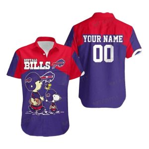 Personalized Buffalo Bills Peanuts Football Hawaiian Shirt
