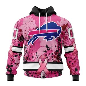 Personalized Buffalo Bills Pink Breast Cancer AOP Hoodie