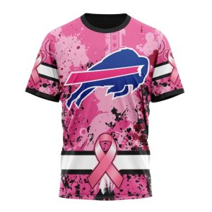 Personalized Buffalo Bills Pink Breast Cancer AOP T-Shirt