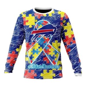 Personalized Buffalo Bills Puzzle Autism Awareness AOP Sweatshirt