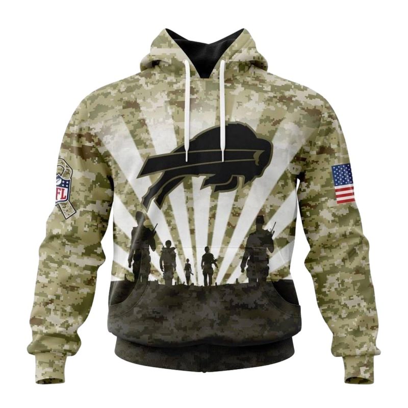Personalized Buffalo Bills Salute To Service Honor Veterans Aop Hoodie 1