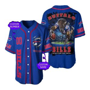 Personalized Buffalo Bills Since 1960 Baseball Jersey
