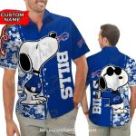 Personalized Buffalo Bills Snoopy And Floral Hawaiian Shirt
