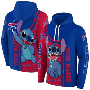 Personalized Buffalo Bills Stitch Blue AOP Hoodie