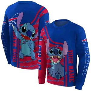 Personalized Buffalo Bills Stitch Blue AOP Sweatshirt