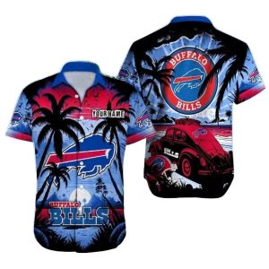 Personalized Buffalo Bills Sunset Cruise Hawaiian Shirt