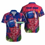 Personalized Buffalo Bills Tribal Tiki Pattern Hawaiian Shirt