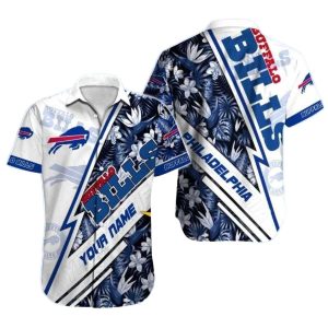Personalized Buffalo Bills Tropical Night Bloom Hawaiian Shirt