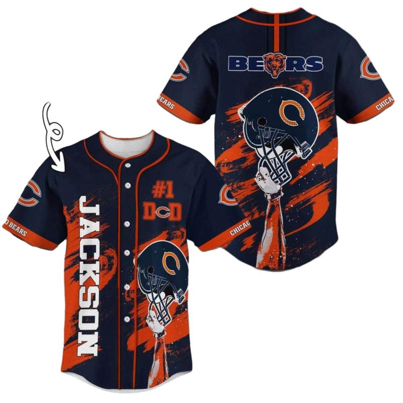 Personalized-Chicago-Bears-1-Dad-Baseball-Jersey-1 Personalized Chicago Bears 1 Dad Baseball Jersey 1