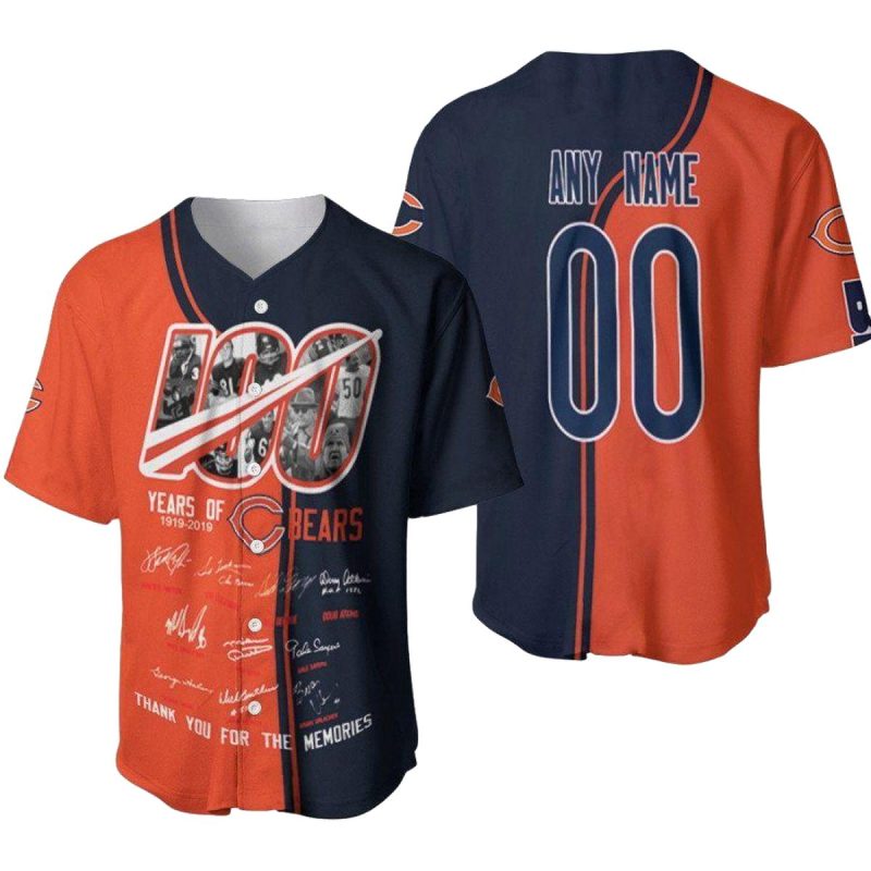 Personalized-Chicago-Bears-100-Years-Of-Bears-Thank-You-For-The-Memories-Baseball-Jersey-1 Personalized Chicago Bears 100 Years Of Bears Thank You For The Memories Baseball Jersey 1